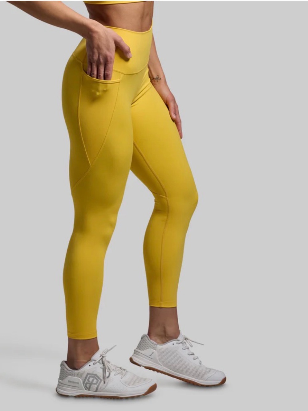 Born Primitive Yellow High-Rise Pocket Leggings Size Small